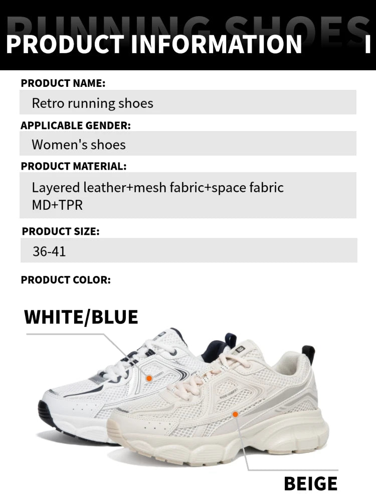 Baasploa Women’s Breathable Non-Slip Jogging Sneakers